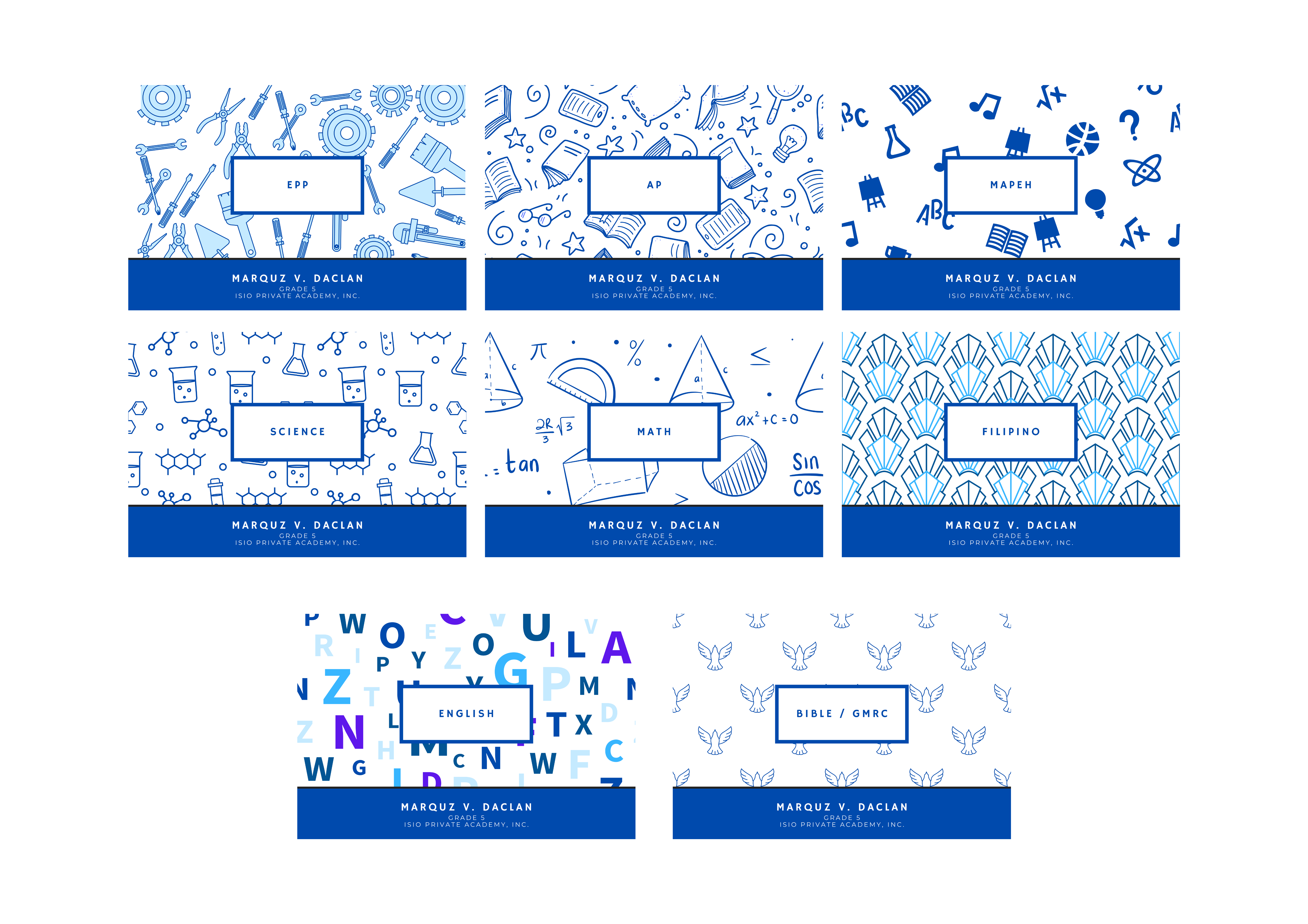 SUBJECT STICKERS 1